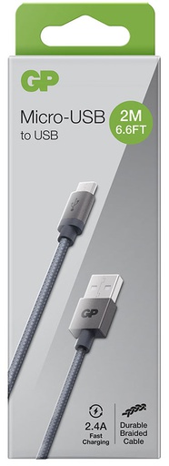 [GP_CM2A] OPLAADKABEL GP CM2A MICRO USB 2M