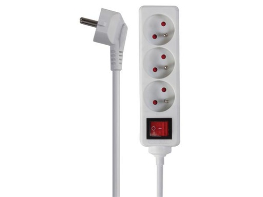 [V_EB3S] MULTIPRISE - 3 PRISES - ON/OFF - TERRE