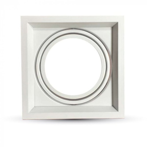 [OPT5081] RECTANGULAR 1*RING ADJUSTABLE WHITE BODY 180*180*42mm