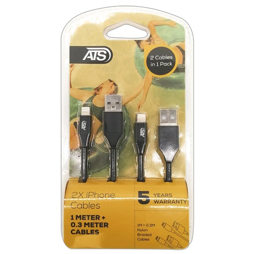 [ATS_0375] CABLE NYLON DUO IPHONE 