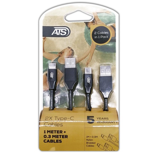 [ATS_0382] CABLE NYLON DUO TYPE C