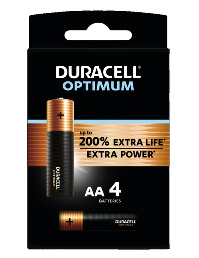 [DU_MN1500-OPTIMUM-BL4] DURACELL ALKALINE 1500/AA/LR06 - 200% OPTIMUM /4
