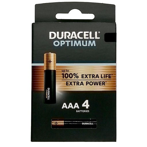 [DU_MN2400-OPTIMUM-BL4] DURACELL ALKALINE 2400/AAA/LR03 - 200% OPTIMUM /4
