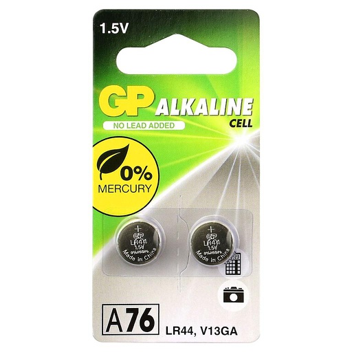 [GP_A76-BL2] GP A76 ALKALINE LR44 1.5V
