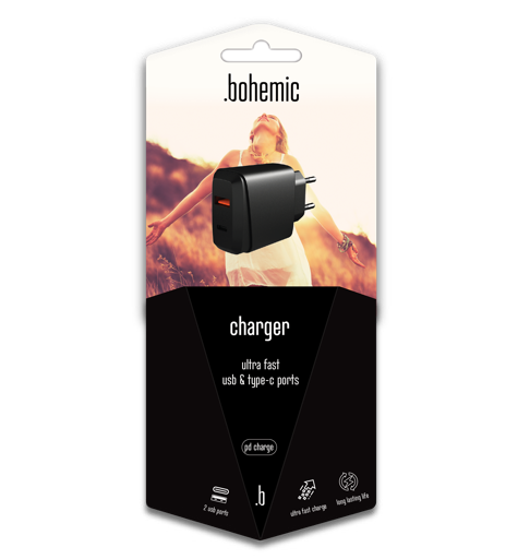 [BOH_7177] BOHEMIC ULTRA SNELLE REISLADER MET USB EN TYPE-C POORTS