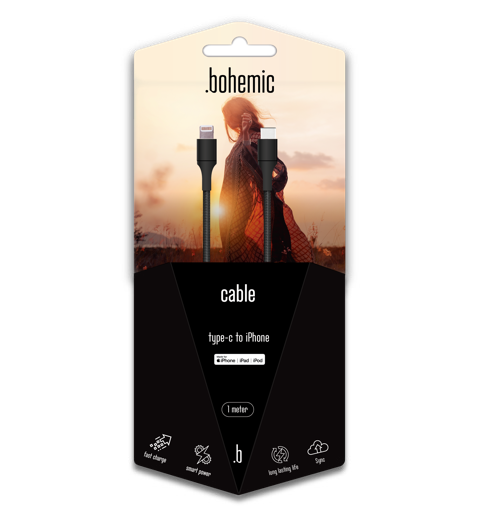 [BOH_7375] BOHEMIC CABLE MFI 2M TYPE-C VERS IPHONE