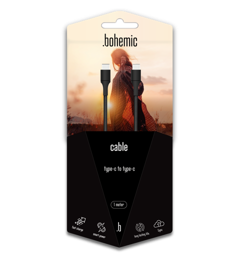 [BOH_6347] BOHEMIC CABLE TYPE-C VERS TYPE-C 1M