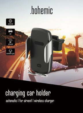 [BOH_7252] BOHEMIC CHARGEUR SANS FIL SUPPORT VENTILATION VOITURE AVEC PINCE AUTOMATIQUE