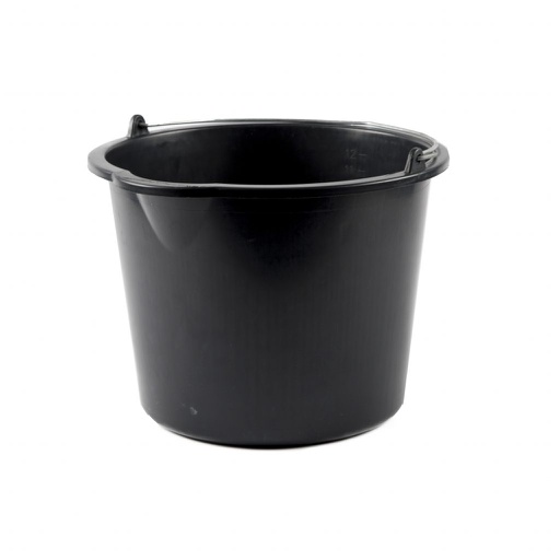 [CLEAN_16012] ZWARTE EMMER 12L
