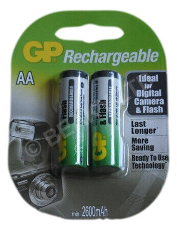 [GP_RECH_LR6_BL2] GP RECHARGEABLE 2600 mAh AA/2