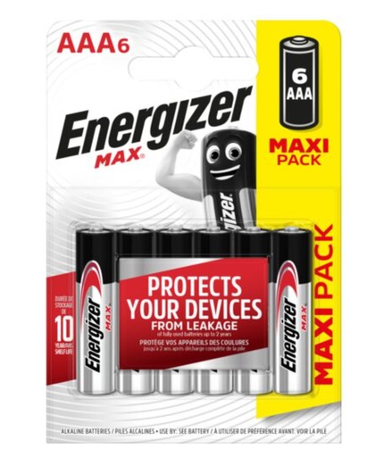 [EN_LR3MAX-BL6] ENERGIZER LR3 AAA MAX 1,5V /6