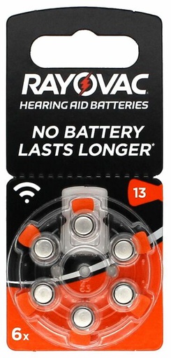 [RAY_13A-6] RAYOVAC 4606 Acoustic 13 BL6   