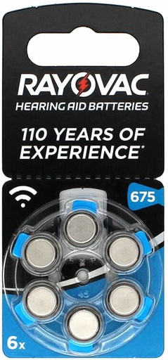 [RAY_675A-6] RAYOVAC 4600 Acoustic 675 BL6