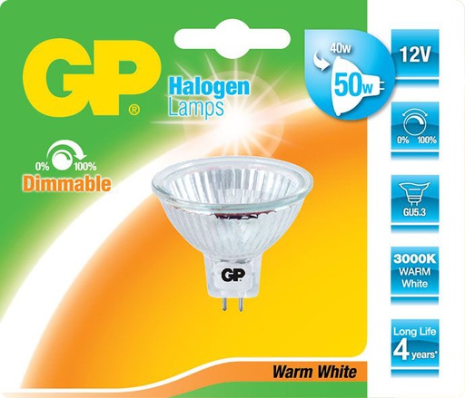 [GP_054498-HLME1] REFLECTOR  MR16 GU5.3 AVEC COUV. 40W-12V-36∞