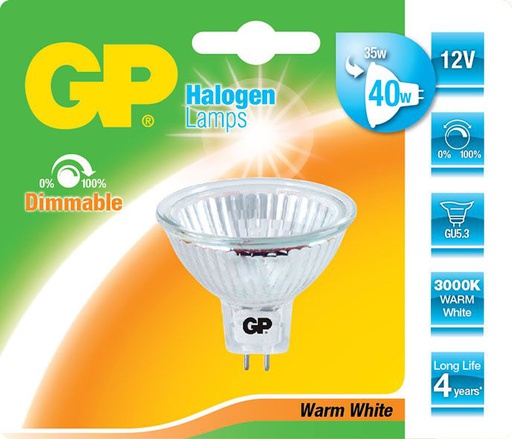 [GP_054467-HLME1] REFLECTOR  MR16 GU5.3 AVEC COUV.35W-12V-36∞
