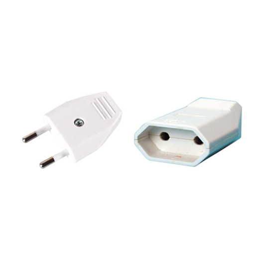 [EL_38607] FICHE + PRISE 2.5A BLANC