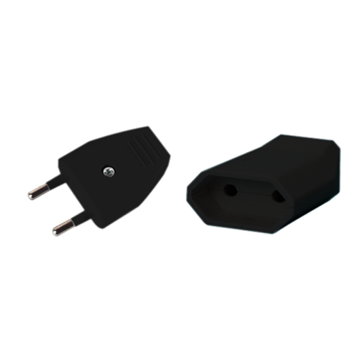 [EL_38608] FICHE + PRISE 2.5A NOIR