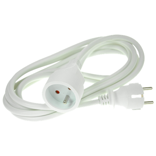 [EL_37069] PROLONGATEUR SECTEUR 3M BLANC