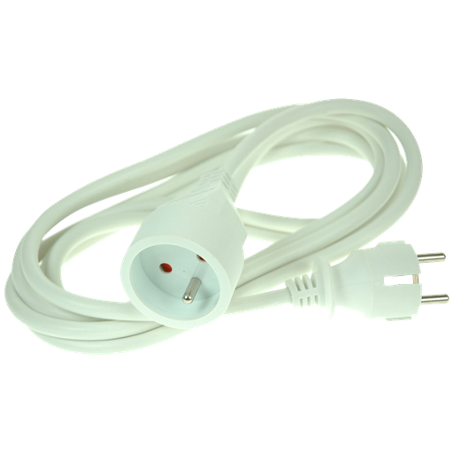 [EL_37071] PROLONGATEUR SECTEUR 5M BLANC