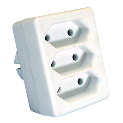 [EL_38322] DOMINO ENFICHABLE 3X2,5A BLANC