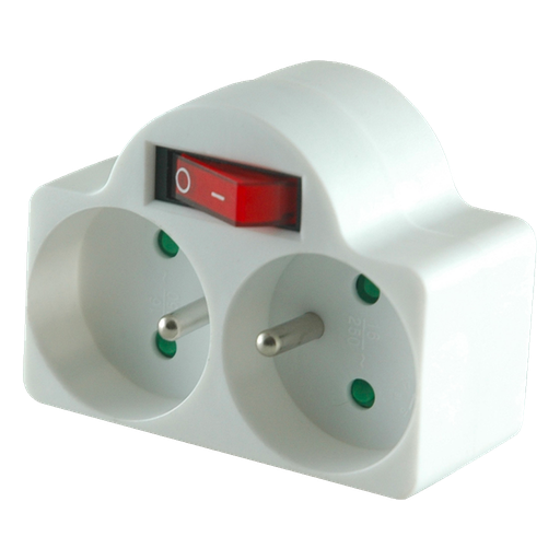 [EL_38373] DOMINO + INTERRUPTEUR 2X16A + TERRE