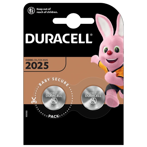[DU_2025-BL2] BLIST. DURACELL LITHIUM CR2025/2