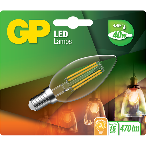 [GP_078128] LED FILAMENT CANDLE / E14 / 4.4W