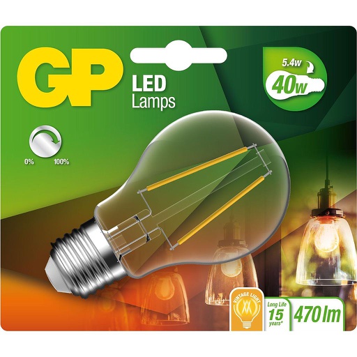 [GP_078210] LED FILAMENT CLASSIC / E27 / 5.1W DIM
