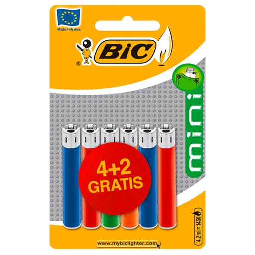 [BIC_BRIQUET-MINI-J25-4+2] BRIQUET BIC J25 MINI  BLISTER 4+2