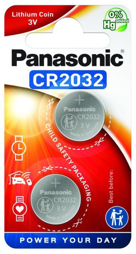 [PAN_2032-BL2] PANASONIC LITHIUM CR2032 3V /2