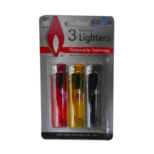 [UNI_BRIQUET-ELECTRO-TRANSP-BL3] BLISTER DE 3 BRIQUETS ELECTRONIQUE TRANSPARENT